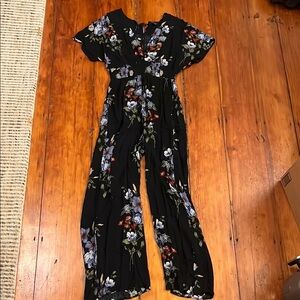 American Eagle Outfitters Black Floral Maxi Dress